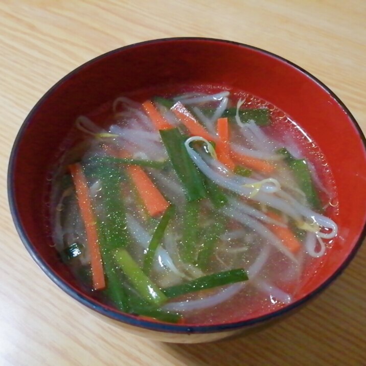 もやしと人参とニラの中華スープ レシピ 作り方 By はじゃじゃ 楽天レシピ もやしと人参とニラの中華スープ レシピ 作り方 By はじゃじゃ 楽天レシピ